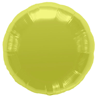 18" Foil Balloon Citrine Yellow Round