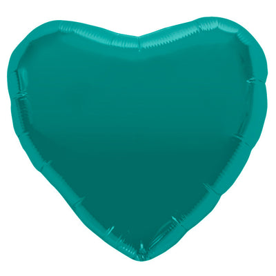 18" Foil Balloon Teal Heart