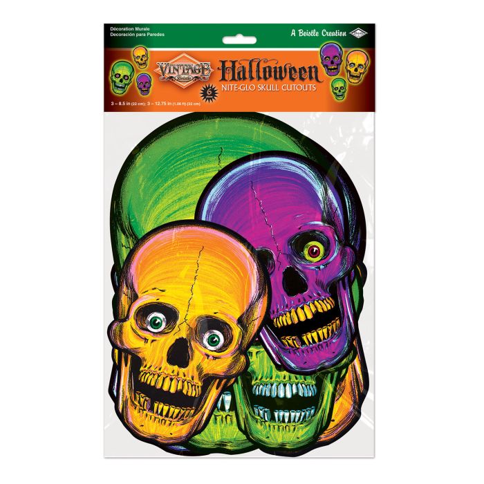 Halloween Cutouts Skull (x6u)