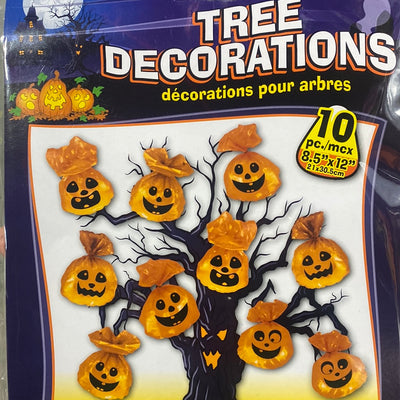 Pumpkin Bags Tree Decoration (x10u)