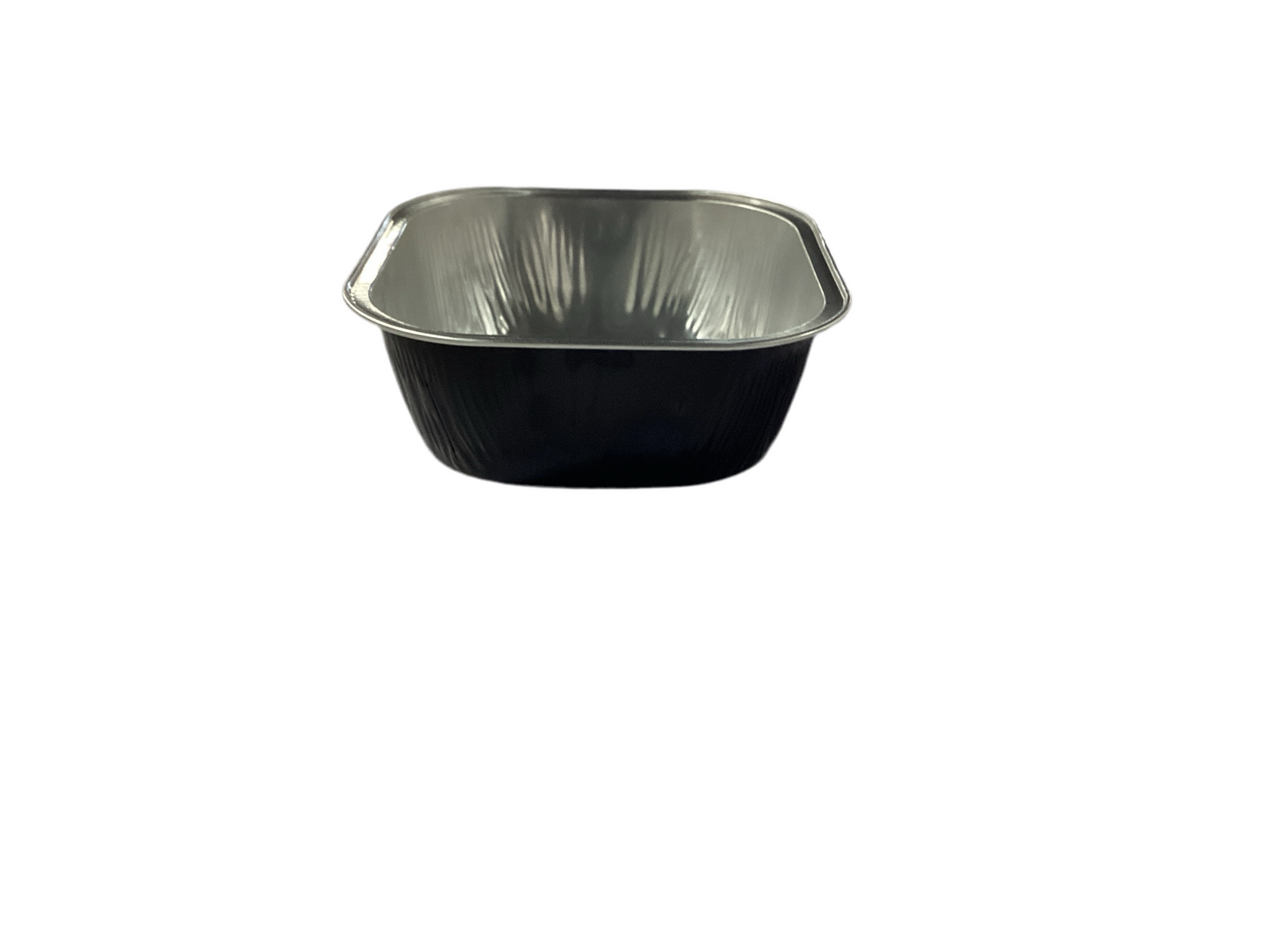 Bowl Cuadrado Aluminio Negro con tapa