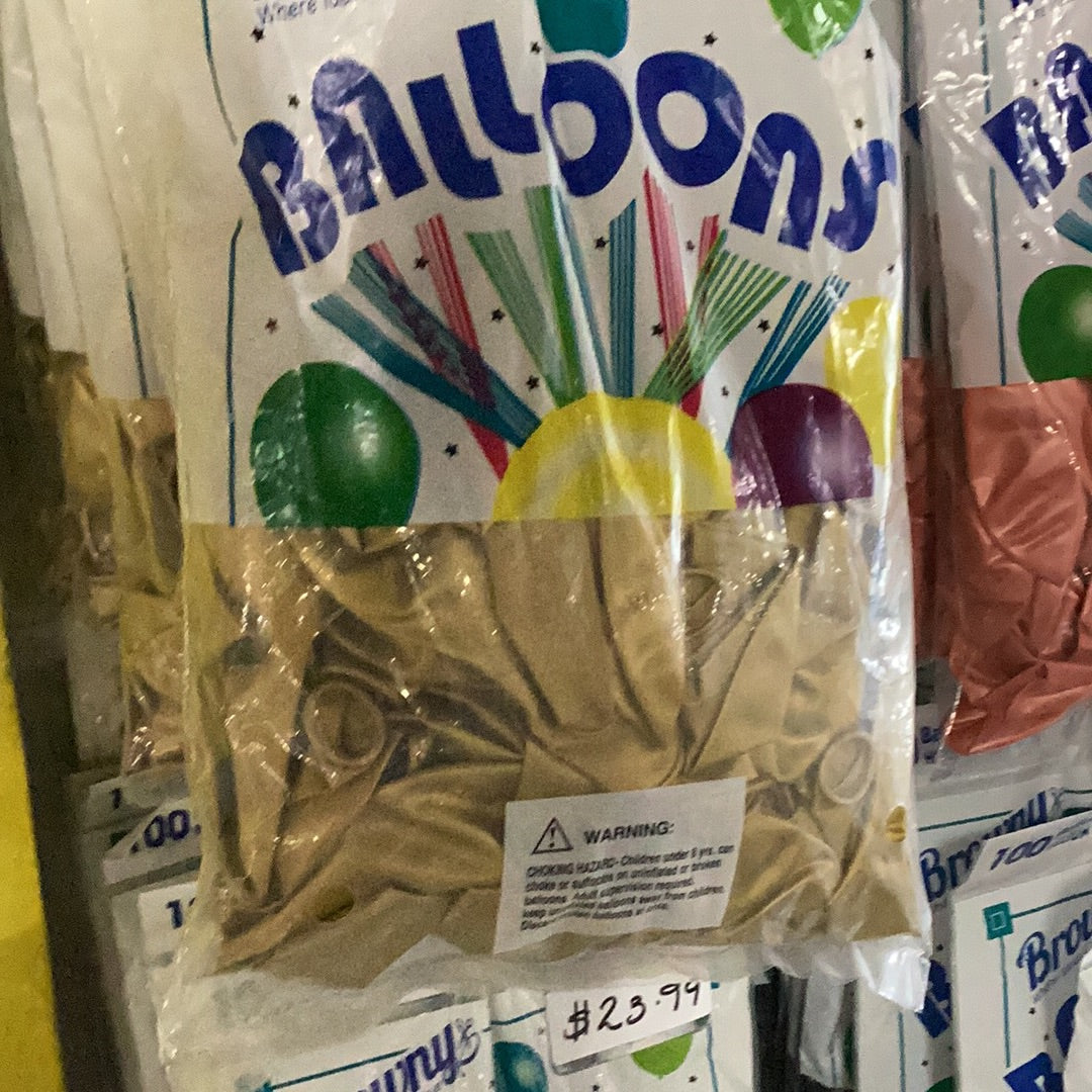 Globos Chrome 12” 100