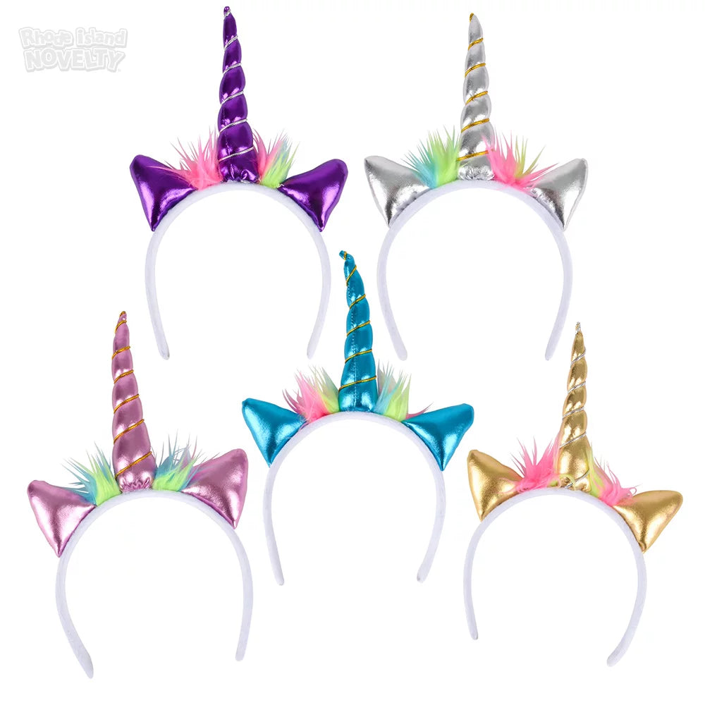 Metallic Unicorn Headband X Unidad