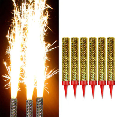 Party Candles Gold 6pcs