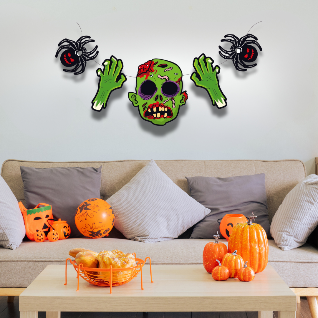 Letrero Temporada Halloween Zombie (x1u)
