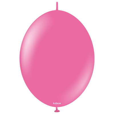 12" Kalisan Brand Linking Latex Balloons K-Link Standard Fuchsia (50 Per Bag)