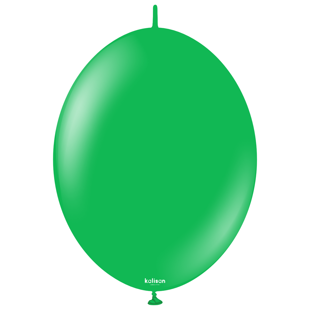 12" Kalisan Brand Linking Latex Balloons K-Link Standard Green (50 Per Bag)