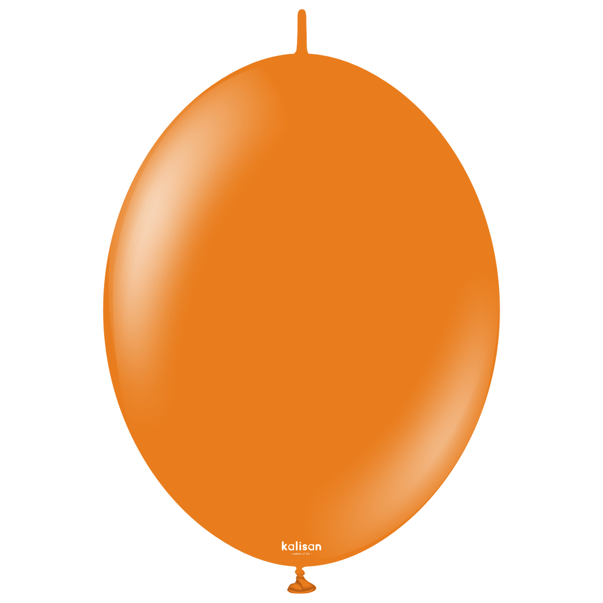 12" Kalisan Brand Linking Latex Balloons K-Link Standard Orange (50 Per Bag)