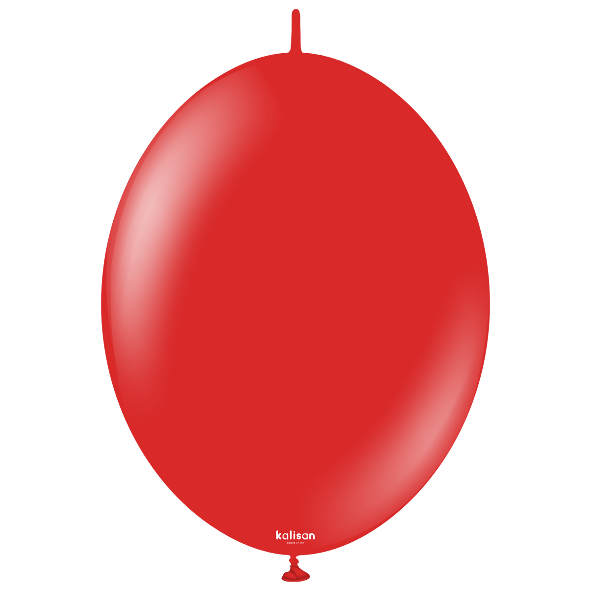 12" Kalisan Brand Linking Latex Balloons K-Link Standard Red (50 Per Bag)