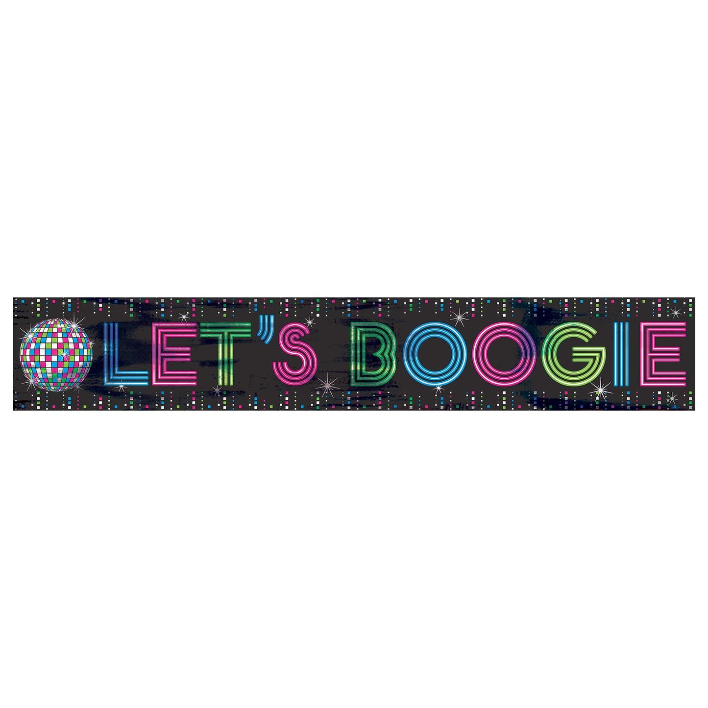 Disco 70's Foil Banner