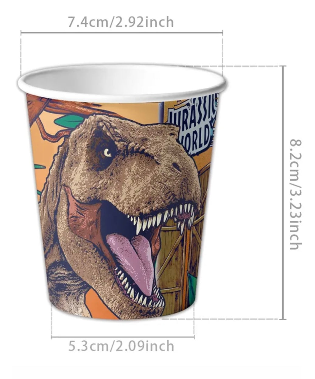 Vasos Jurassic World 9oz (x10u)