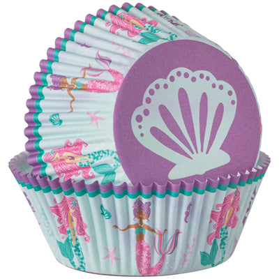 Shimmering Mermaid Sirena Baking Cups