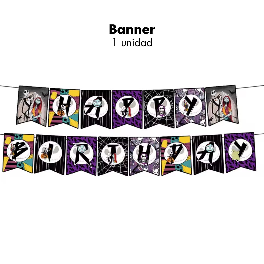 Banner Jack Nightmare before Christmas (x1u)