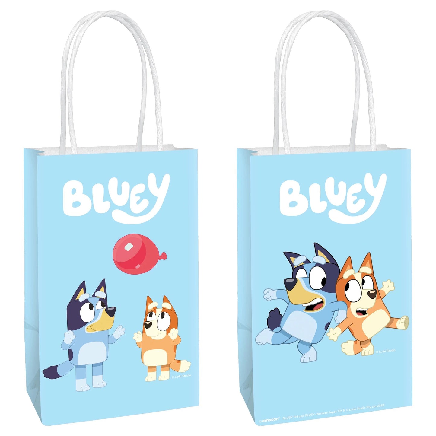 Bluey Paper Kraft Bags (x8u)