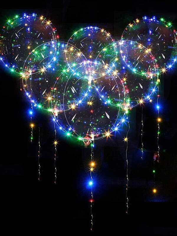 Globo Clear con Luces LED (incluye 3 unidades)