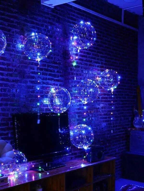 Globo Clear con Luces LED (incluye 3 unidades)