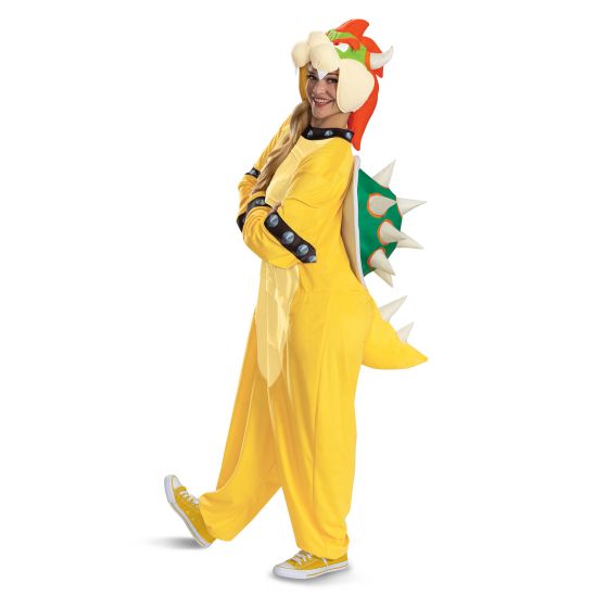 Bowser Hooded Jumpsuit Adult L/XL