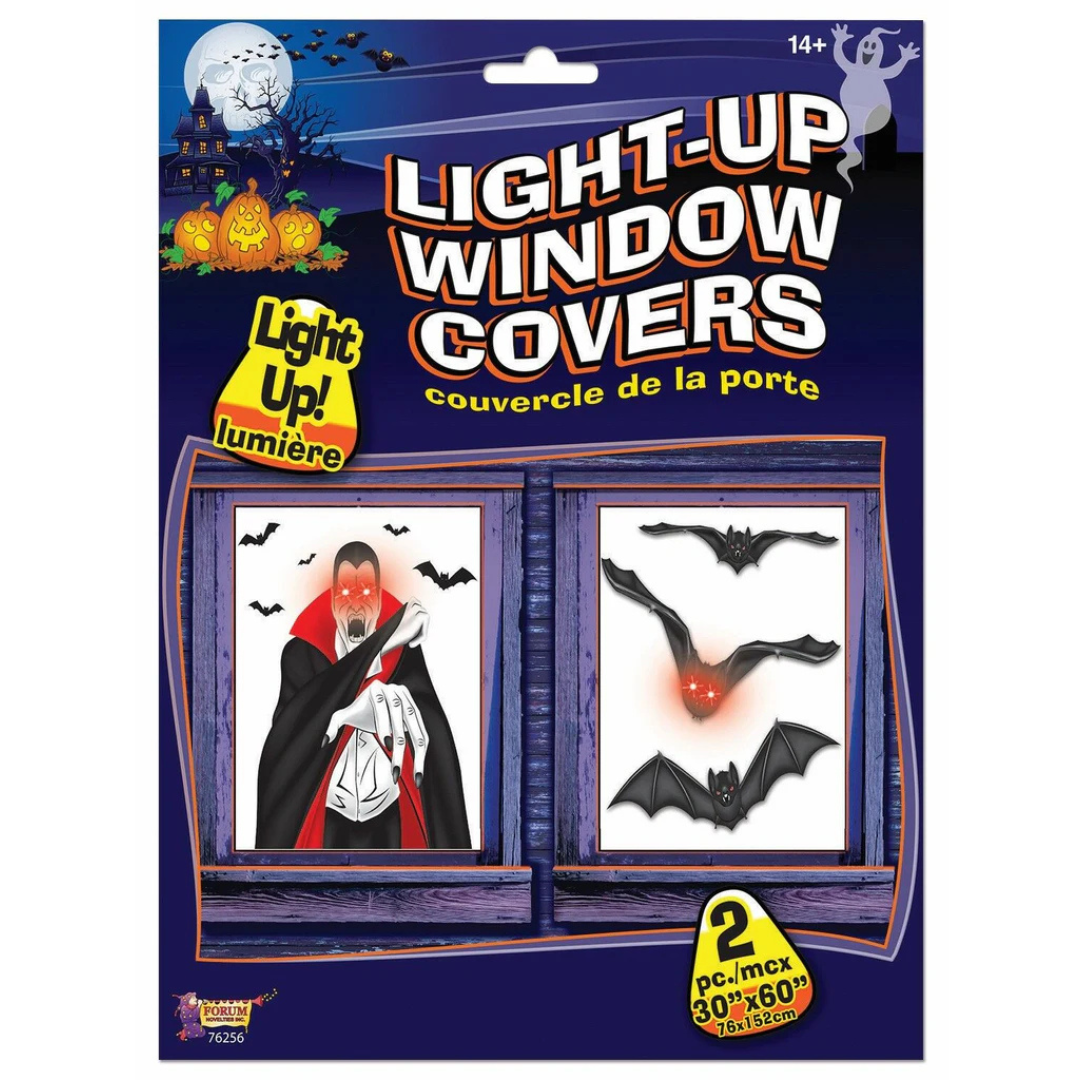Bat Light Up Window Covers