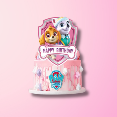Paw Patrol Niña Cake Topper (x1u)