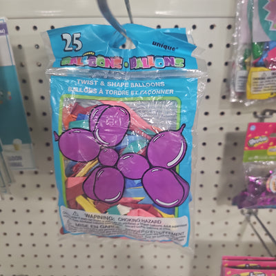 25 TWIST & SHAPE BALLOONS