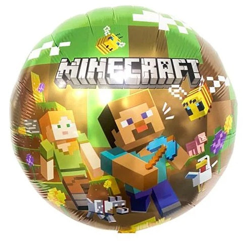 Minecraft Green Foil Balloon 18"