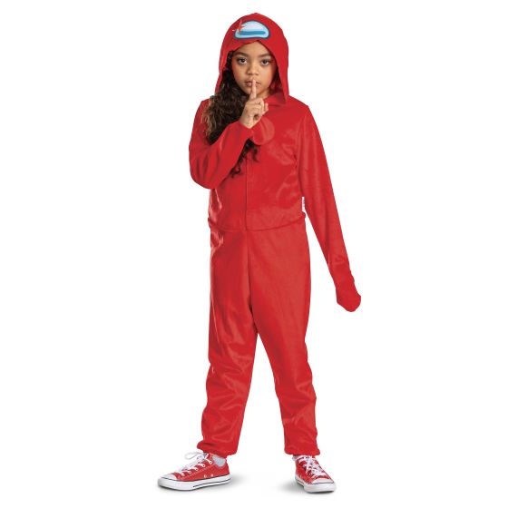 Red Impostor Hooded Jumpsuit Classic L (10-12)