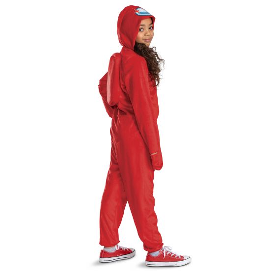 Red Impostor Hooded Jumpsuit Classic L (10-12)