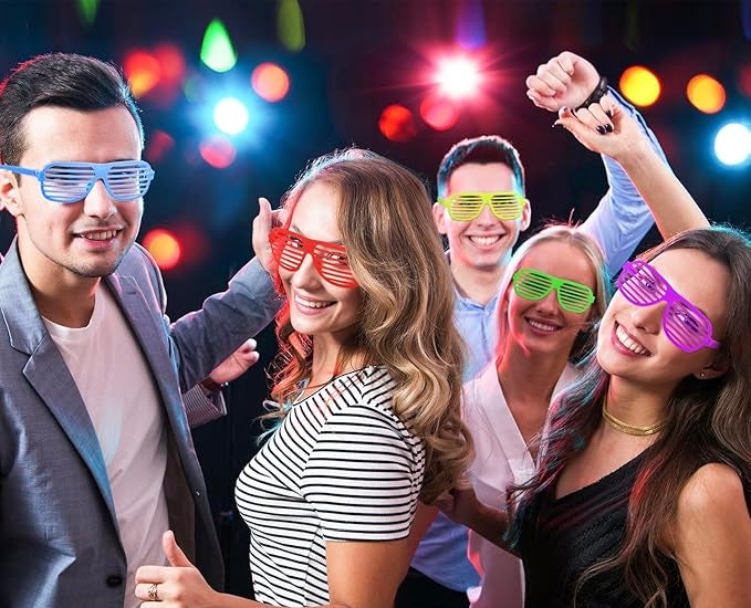 Gafas Retro Neon 80s (x1u)