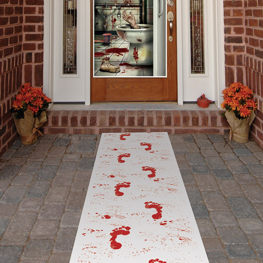 Halloween Bloody Footprints Runner 10ft (x1u)