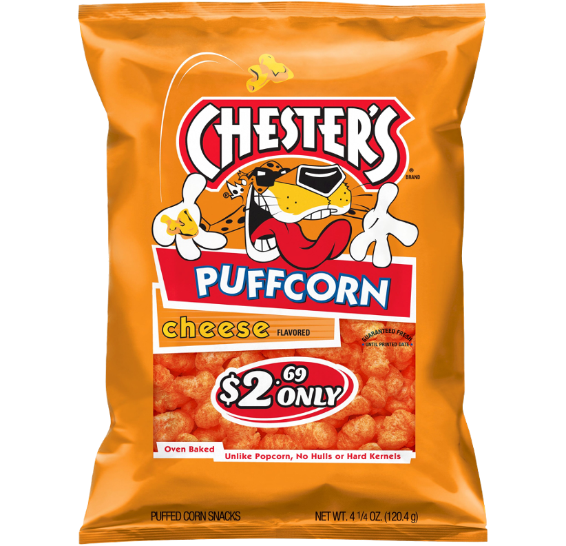 Chesters Puffcorn Cheese 4oz