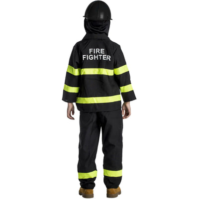 Black Fire Fighter Uniform Kids Boy Costume