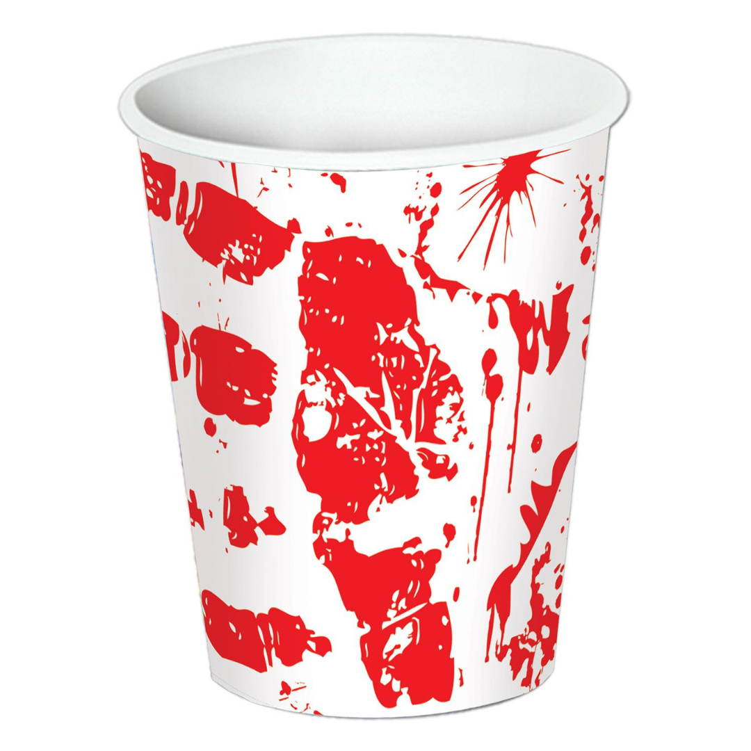 Bloody Handprints Beverage Cups 9oz (x8u)