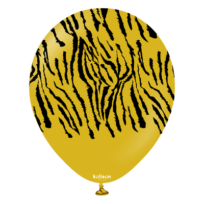 Kalisan Balloons 12" Safari Tiger Mustard 25 pcs