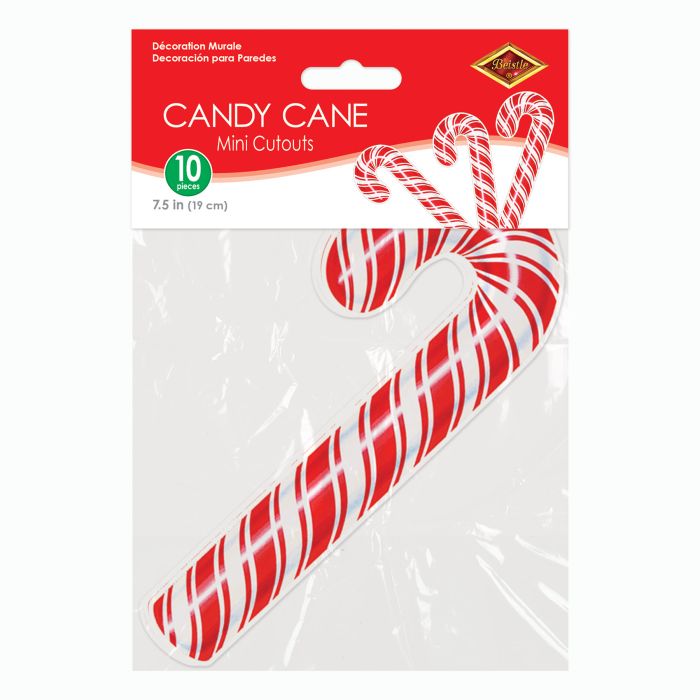 Mini Candy Cane Cutouts