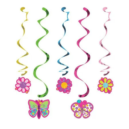 Guirnaldas Espirales Colgantes Mariposa Brillante Sparkle Butterfly Dizzy