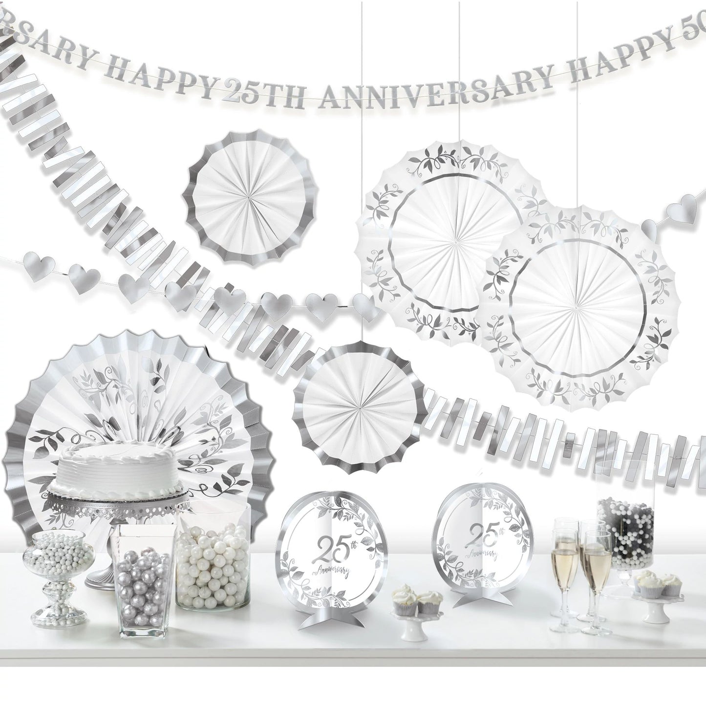 Happy 25th Anniversary Room Decorating Kit