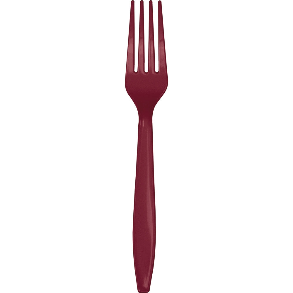 Burgundy Forks (x24u)
