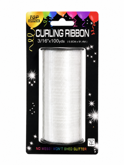 Curling Ribbon White 100yds