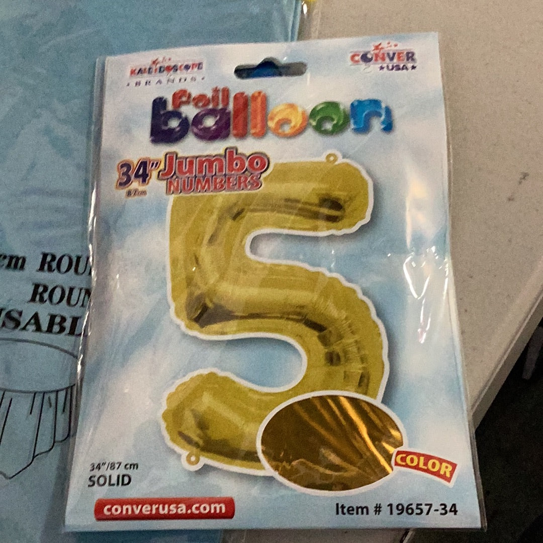 Globo jumbo #5 gold