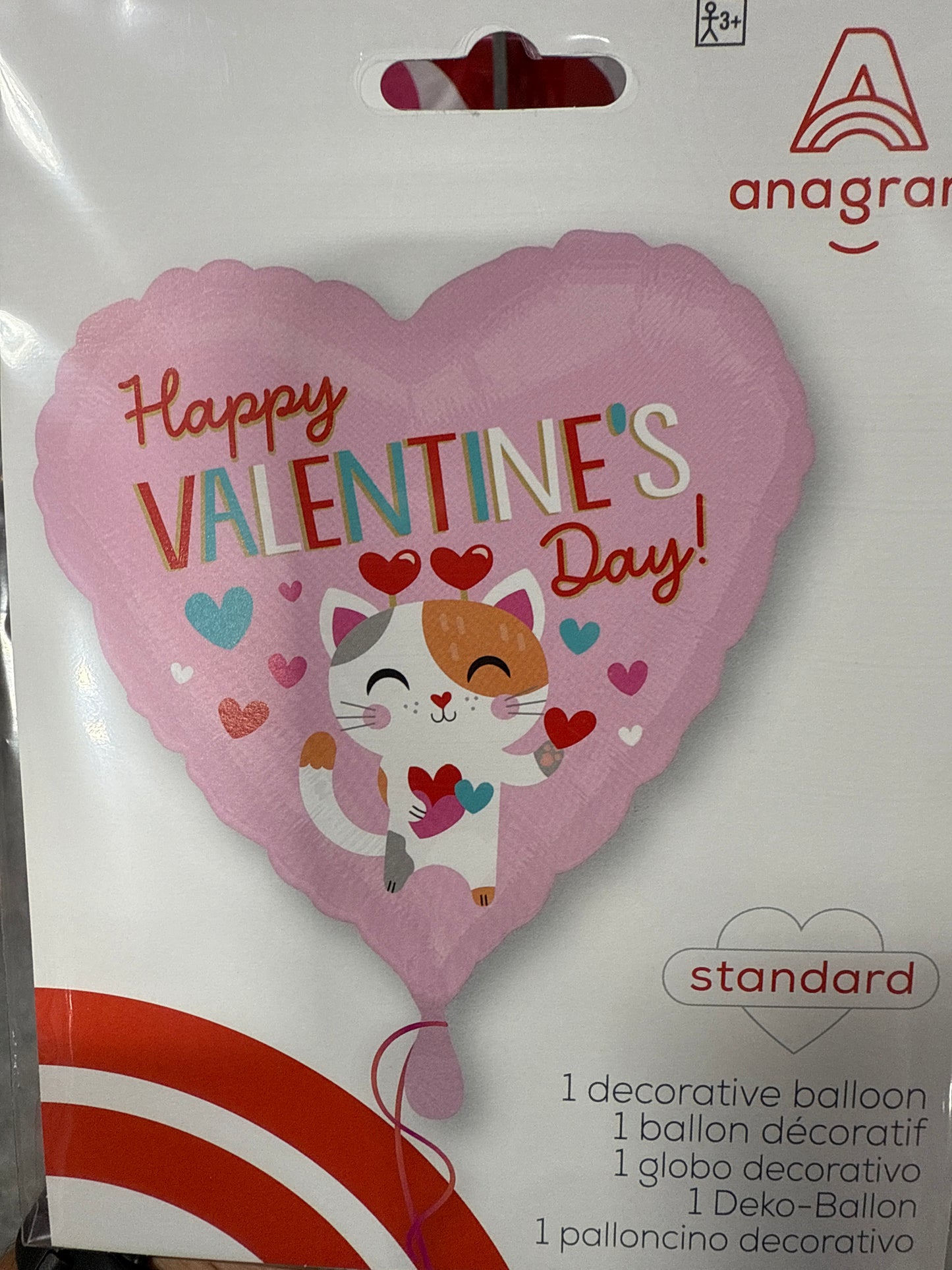 Valentine Kitty Purr-fect Globo 18''