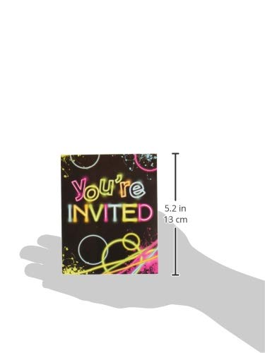 Glow Party Invitations (x8u)