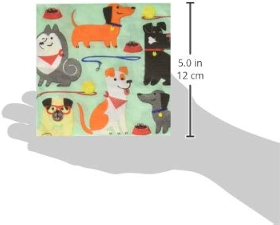 Dog Party Beverage Napkins (x16u)