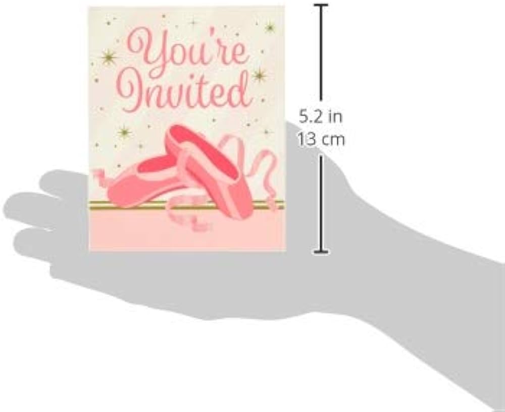 Twinkle Toes Ballet Invitaciones (x8u)