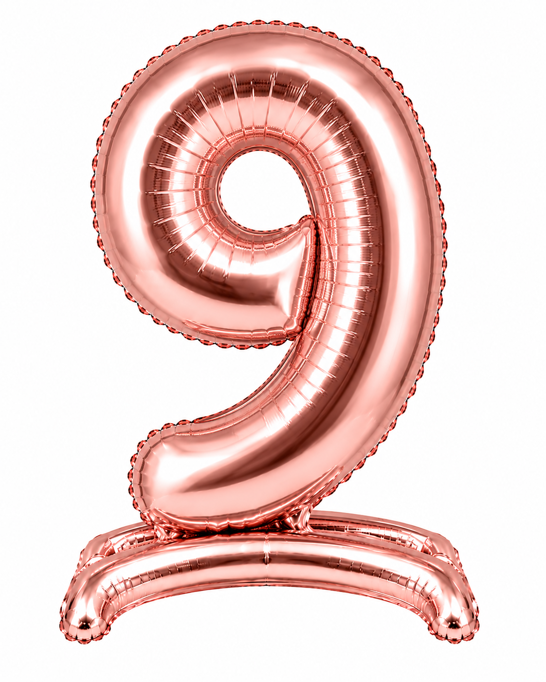 Standing Foil Number Balloon Rose Gold 28"