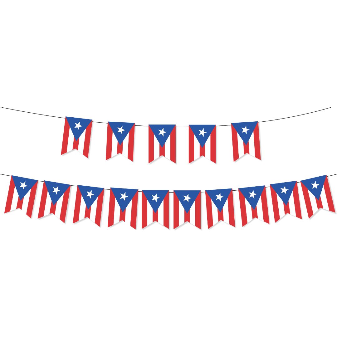 Banderín decorativo Puerto Rico (x1u)