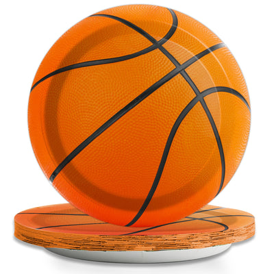 Basketball Plates 8ct 9”