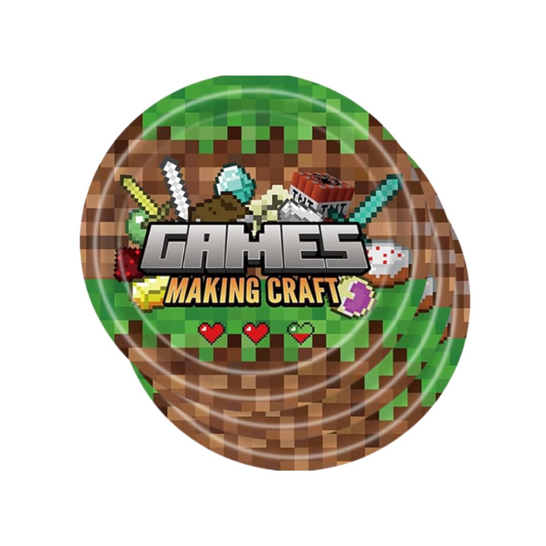 Platos Minecraft 9" (x10u)