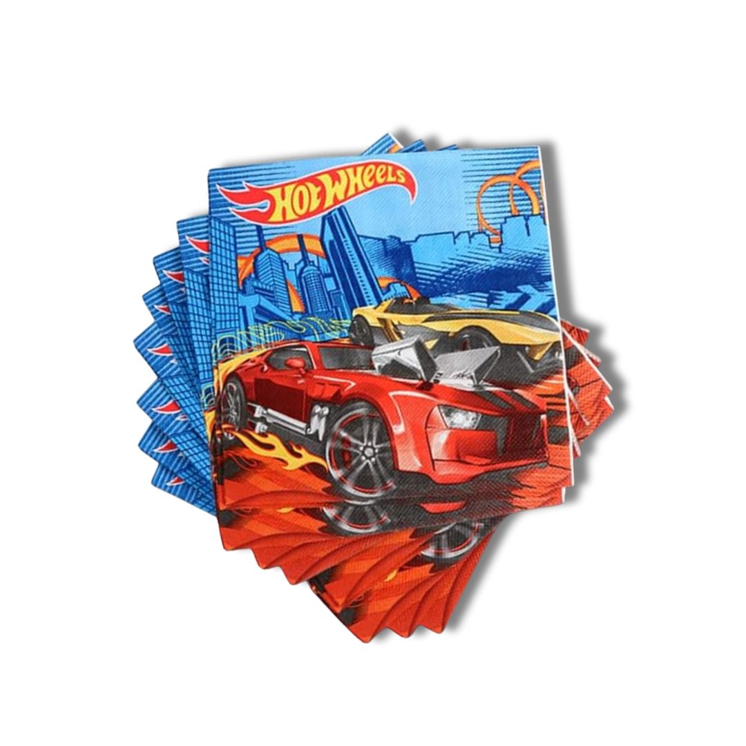 Servilletas Hot Wheels (x20u)