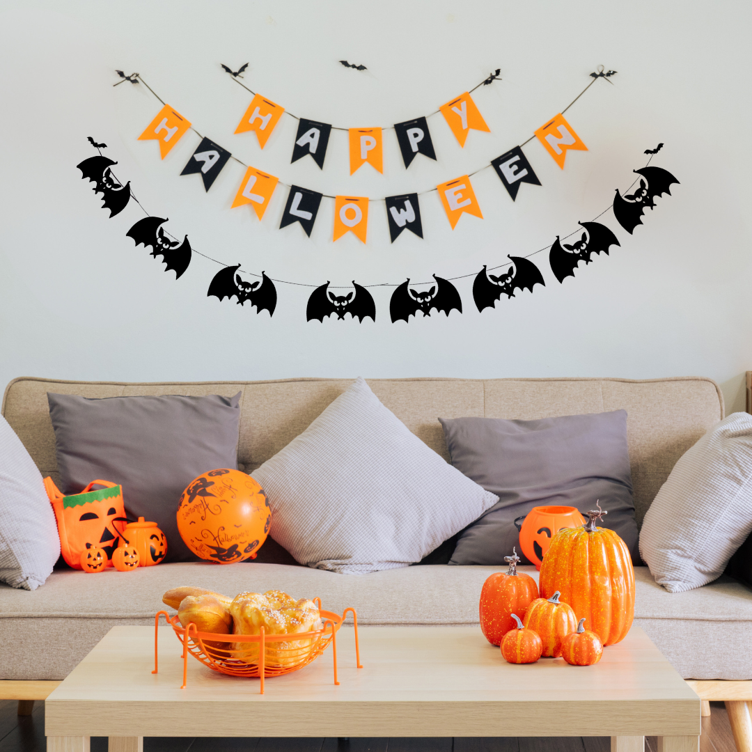 Banderín Murciélagos Halloween (x1u)