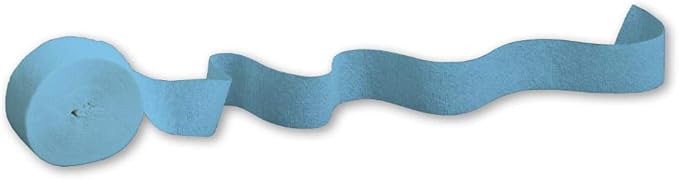 Rollo de papel crepé, 81 pies, Azul Pastel